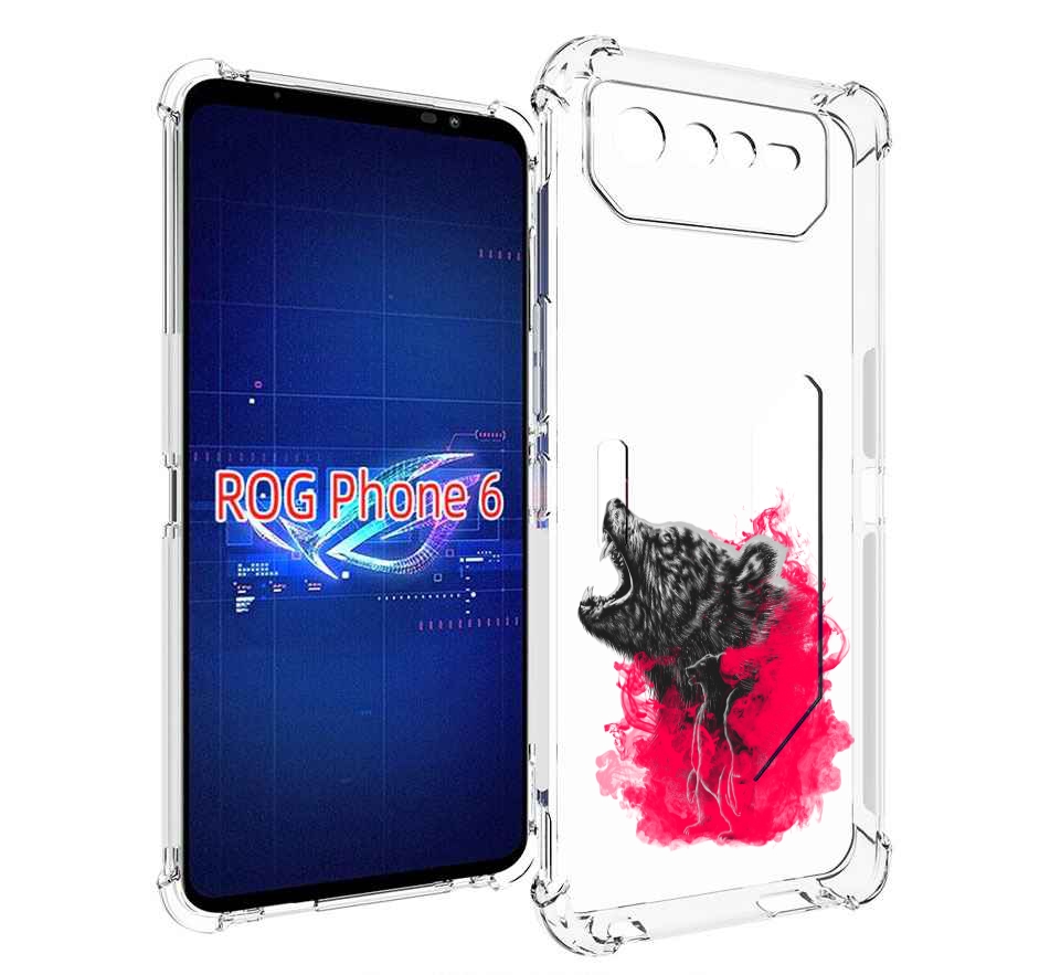 

Чехол MyPads медведь в дымке для Asus ROG Phone 6, Прозрачный, Tocco