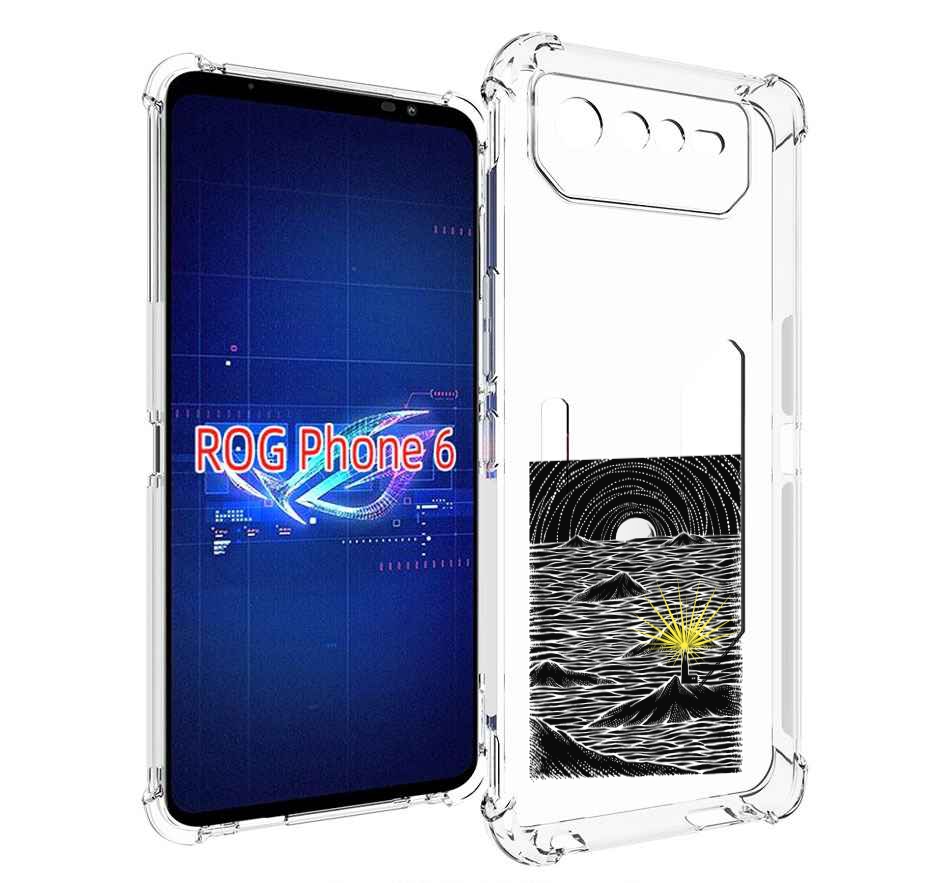 

Чехол MyPads маяк в черно белом море для Asus ROG Phone 6, Прозрачный, Tocco