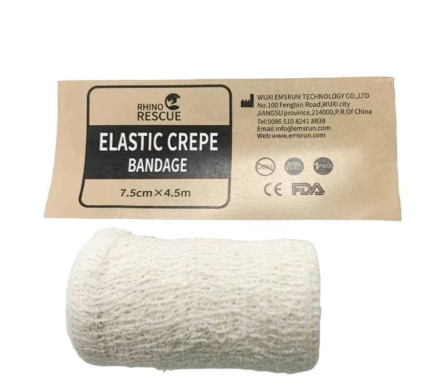 

Эластичный бинт бандаж RHINO Rescue Elastic Crepe Bandage 4,5 м х 7, 5 см, Белый, Эластичный бинт бандаж RHINO Rescue Elastic Crepe Bandage