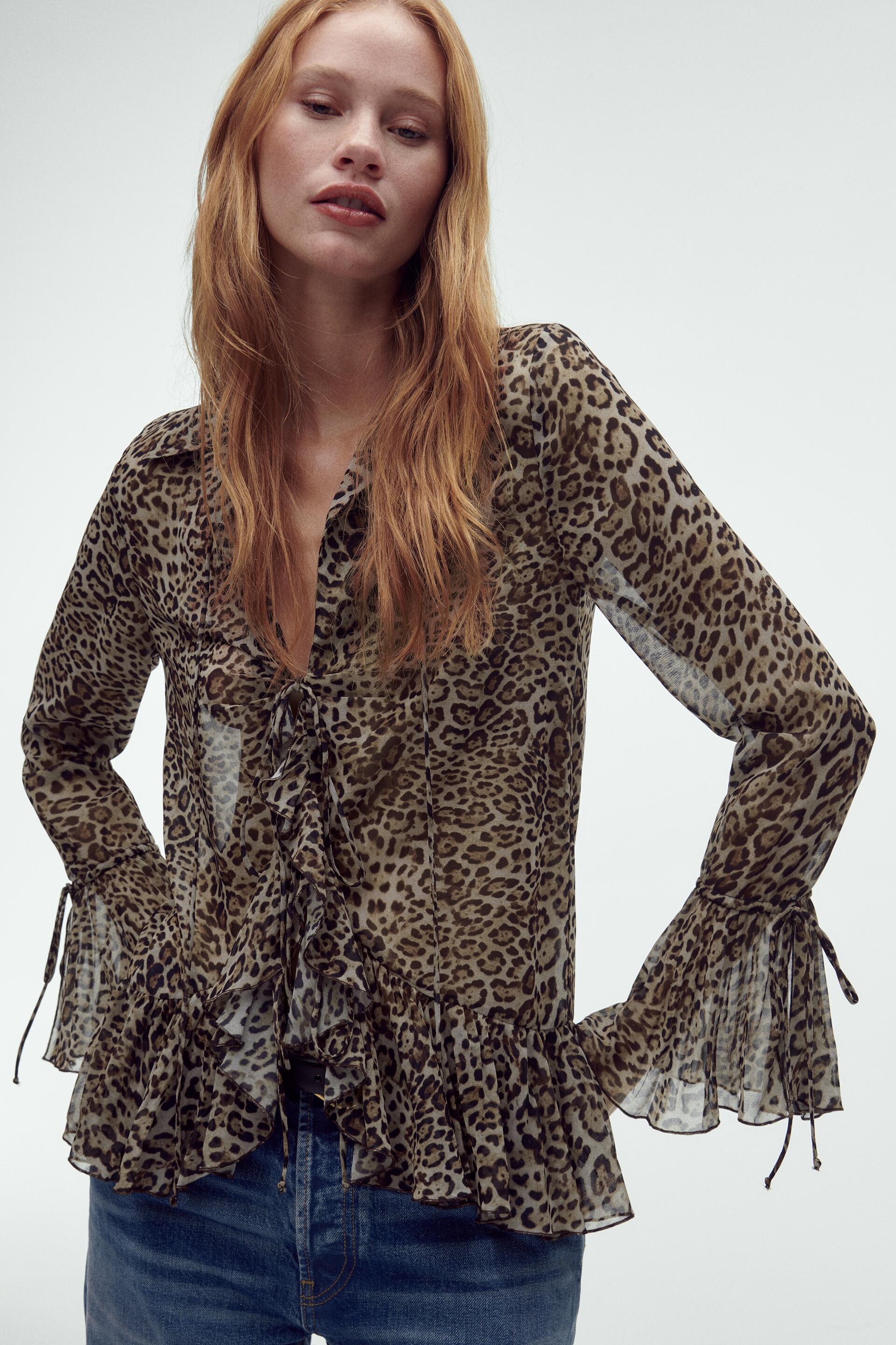 

Блуза женская ZARA 08002681 коричневая M (доставка из-за рубежа), Коричневый, 08002681