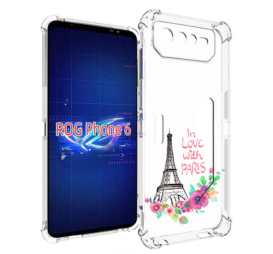 

Чехол MyPads любимый париж для Asus ROG Phone 6, Прозрачный, Tocco