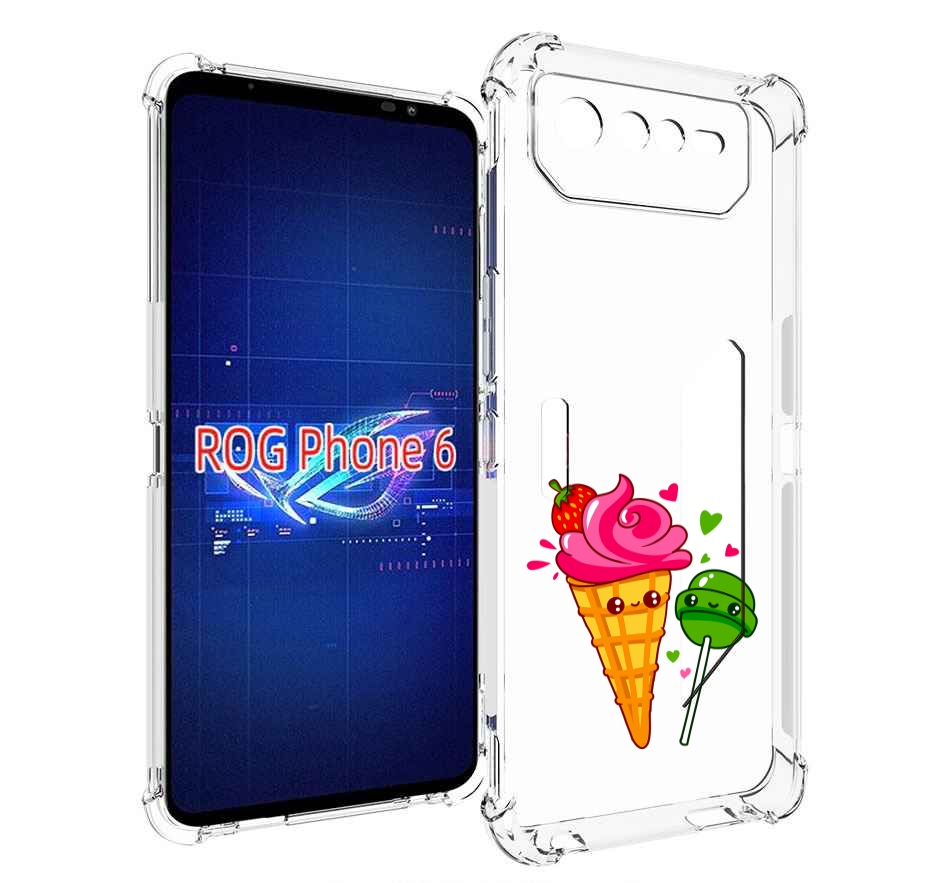 

Чехол MyPads Вкусняшки для Asus ROG Phone 6, Прозрачный, Tocco