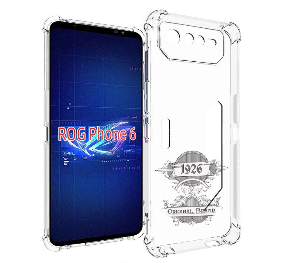 

Чехол MyPads логотип черно белый для Asus ROG Phone 6, Прозрачный, Tocco