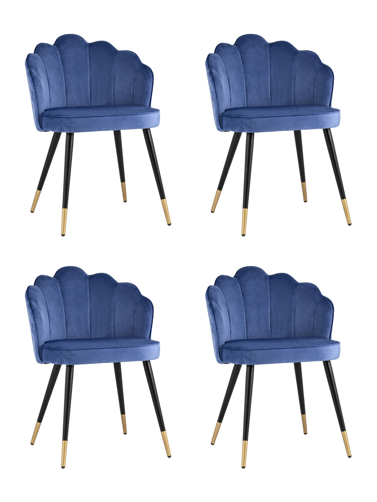 

Комплект стульев 4 шт. Stool Group камилла, синий, Камила