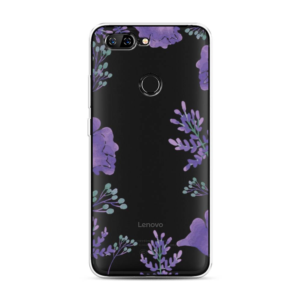 

Чехол Awog на Lenovo S5 / Леново S5 "Сиреневая цветочная рамка", Прозрачный;фиолетовый, 112550-8