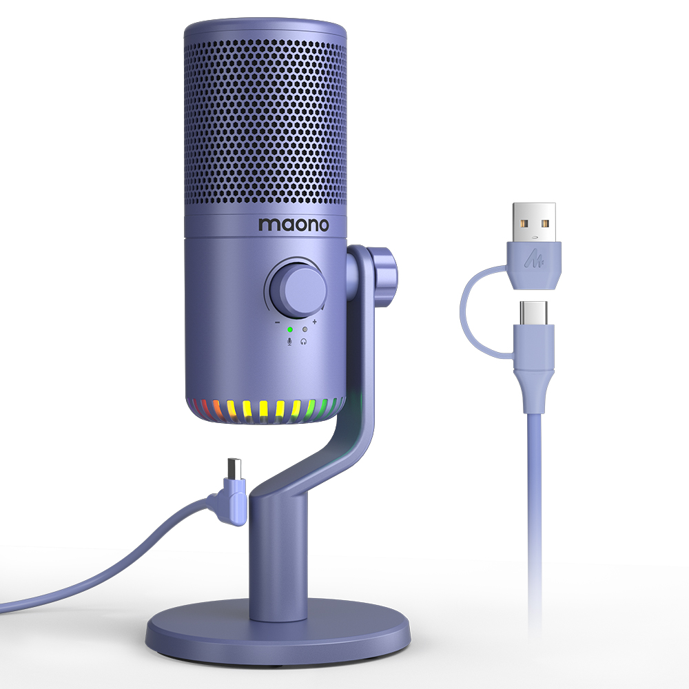 Микрофон MAONO DM30, фиолетовый