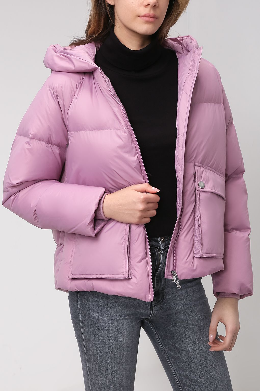

Пуховик женский Belucci BL21099138-007 розовый 42, BL21099138-007