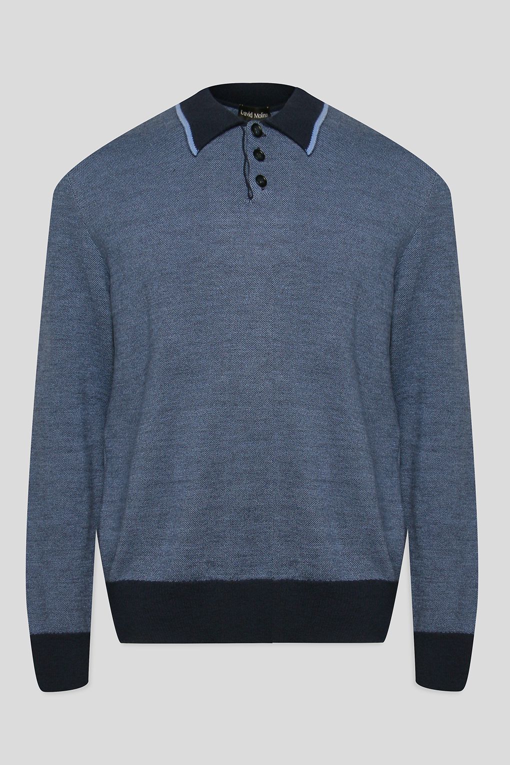 

Лонгслив мужской D.Molina DM2108T3268-205 синий 2XL, DM2108T3268-205