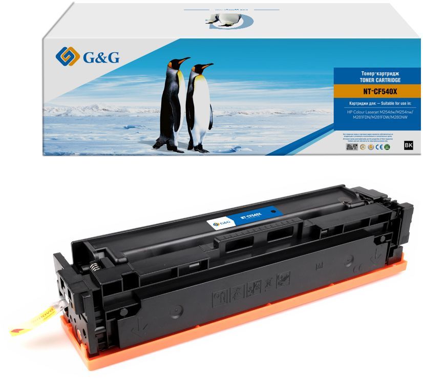 

Картридж для лазерного принтера CACTUS NT-CF540X черный, совместимый, NT-CF540X