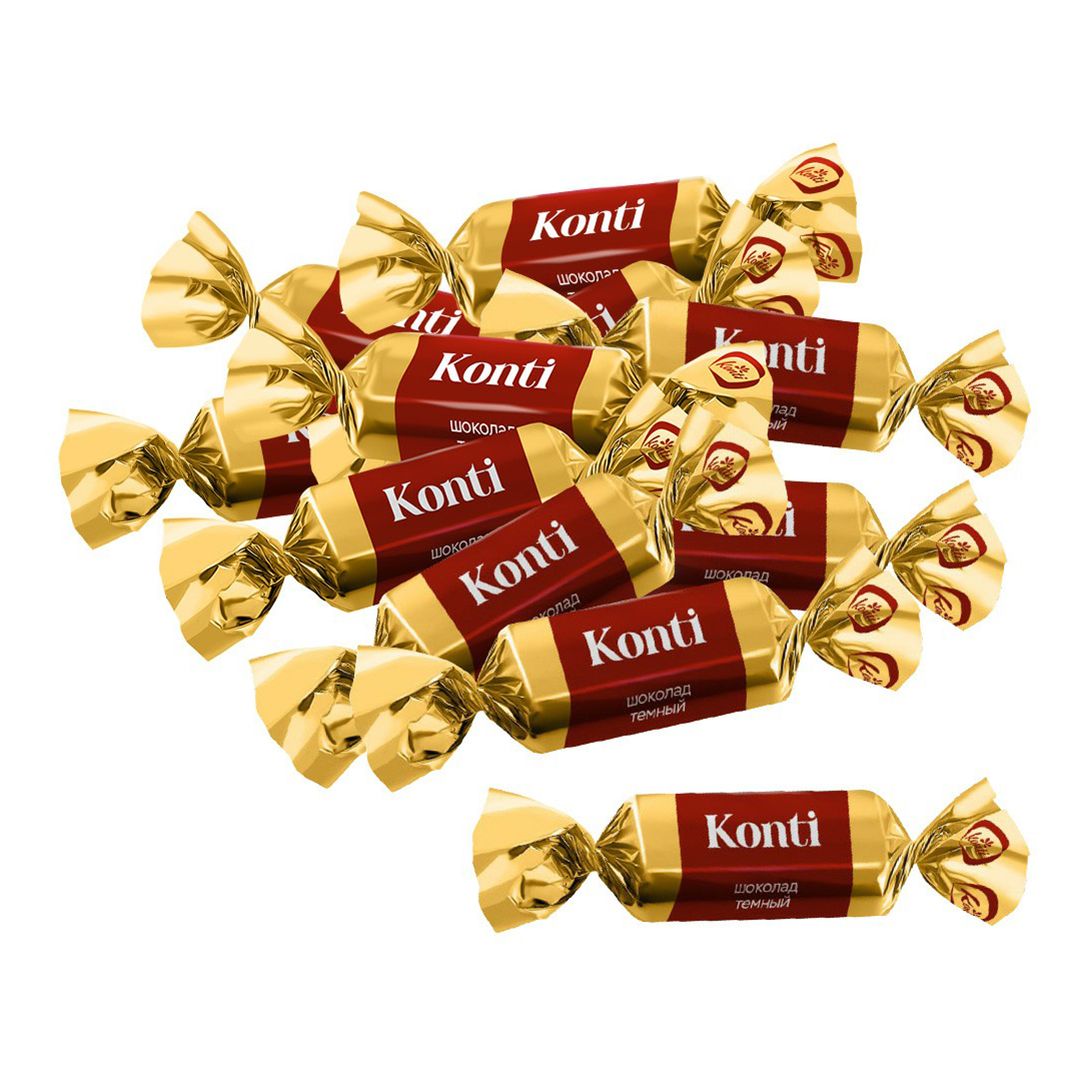 Конфеты Konti шоколад темный