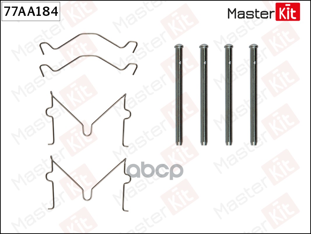 

Установночный комплект тормозных колодок MASTERKIT 77aa184