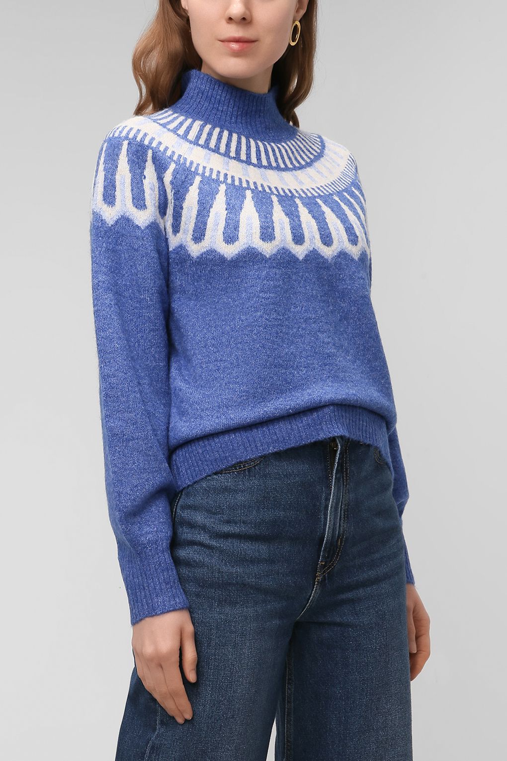 

Свитер женский Vero Moda 10248759 синий L, 10248759