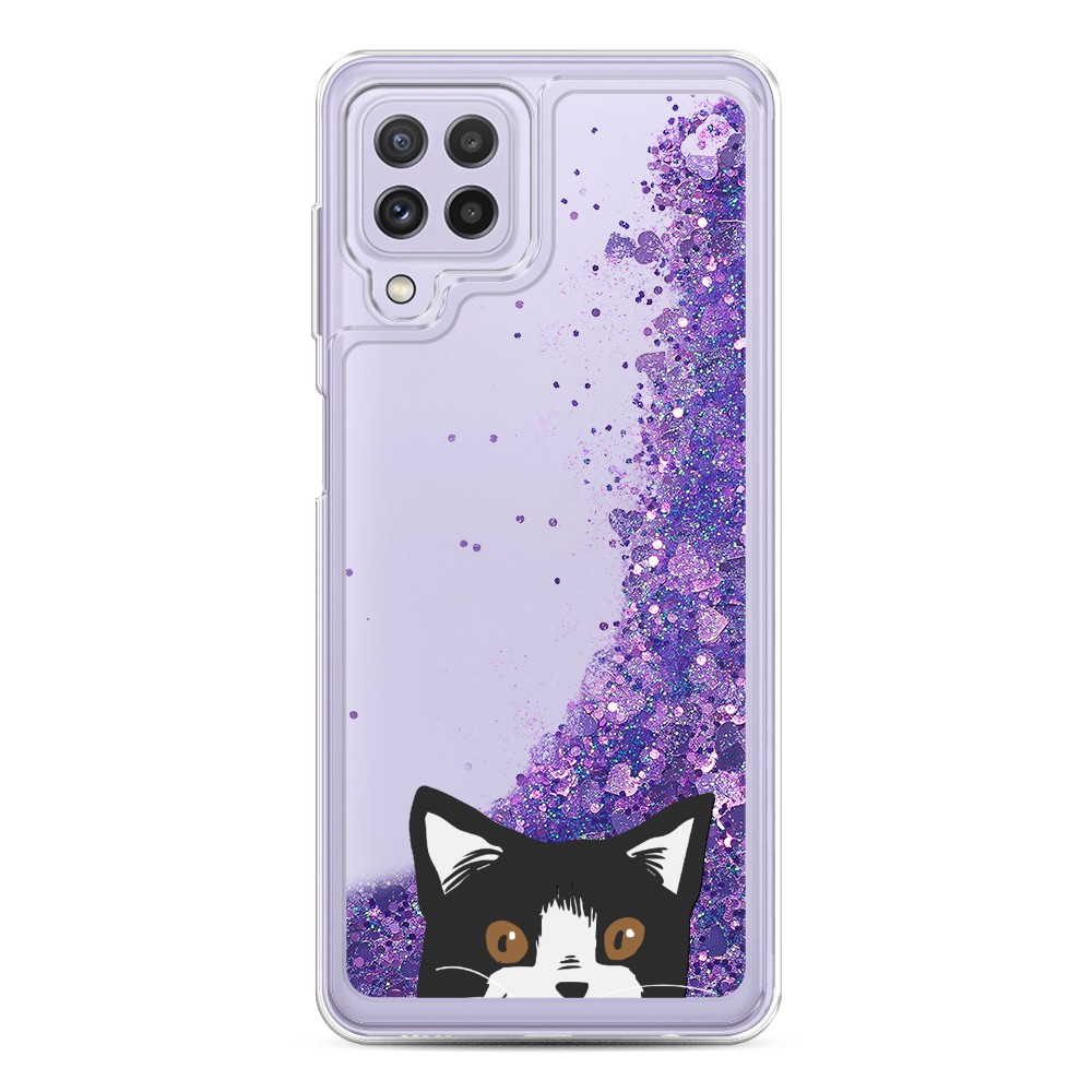 

Чехол Awog на Samsung Galaxy A22 / Самсунг A22 "Подглядывающий кот", Разноцветный, 2103192-1