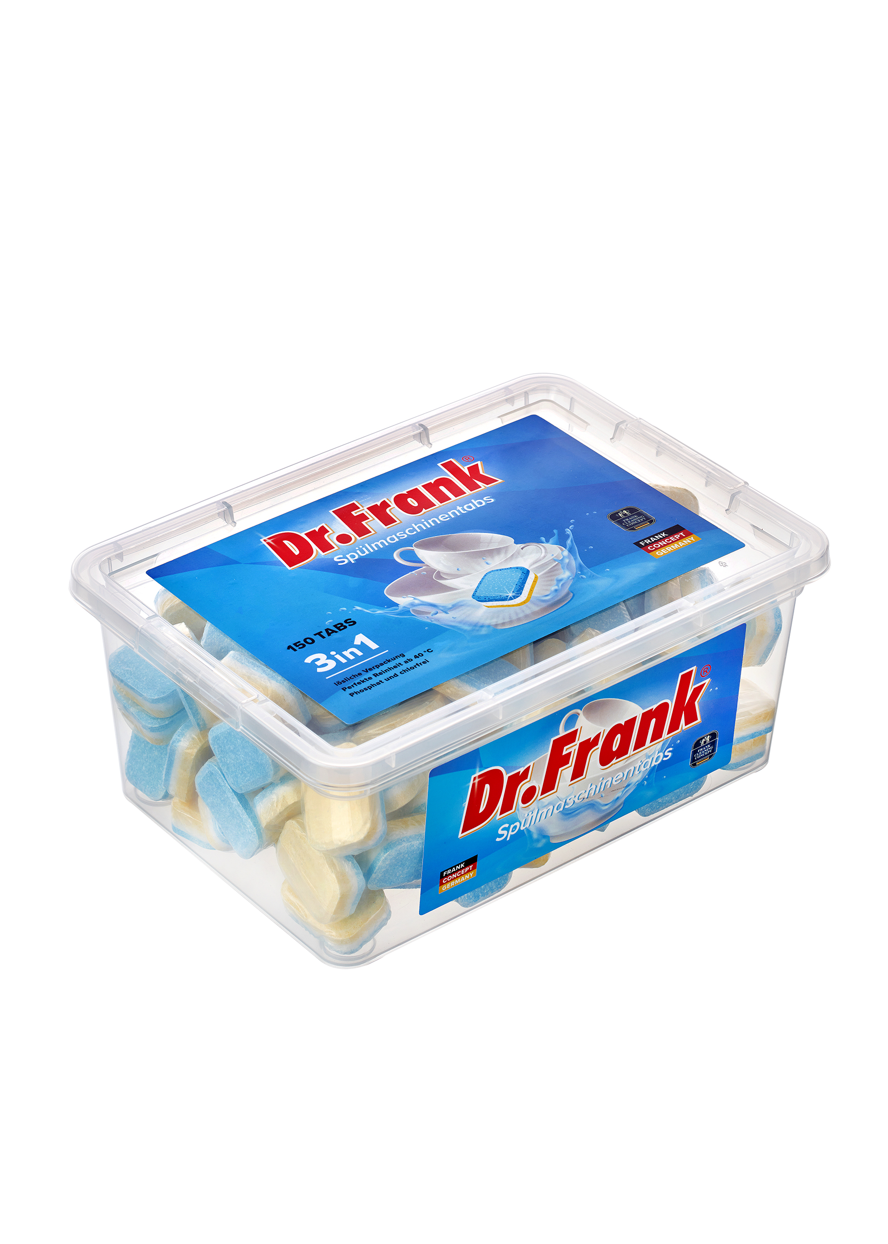 фото Таблетки для посудомоечной машины dr.frank 3 in 1 drt150 dr. frank