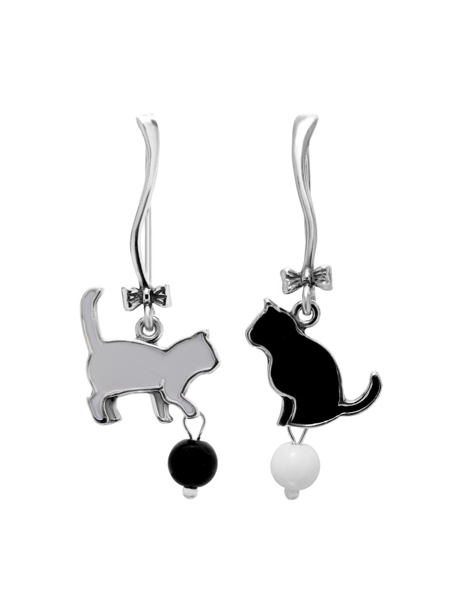 

Серьги из серебра KseMiDa 1732С, эмаль, 1732С