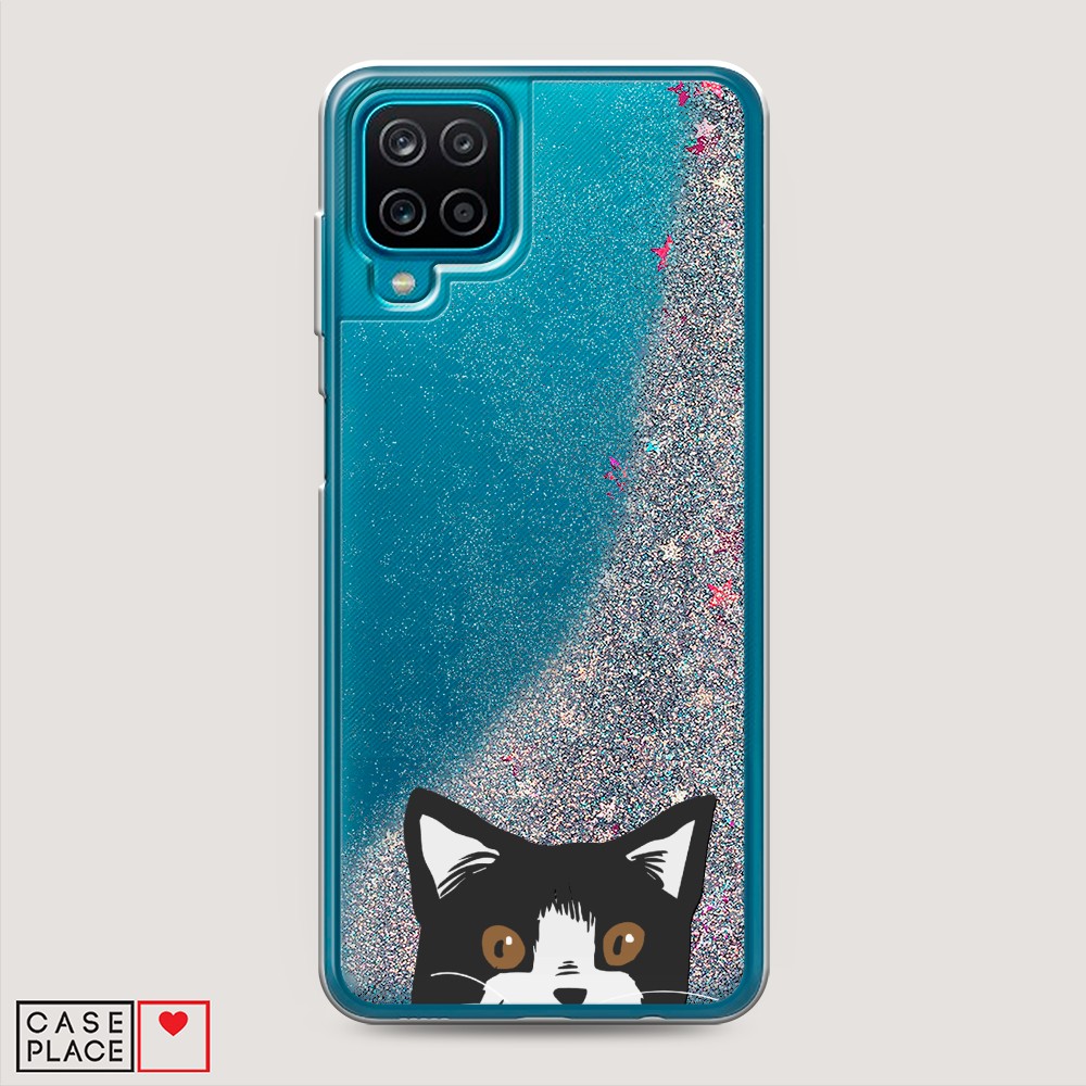 

Чехол Awog на Samsung Galaxy A12 / Самсунг A12 "Подглядывающий кот", Разноцветный, 2101691-1