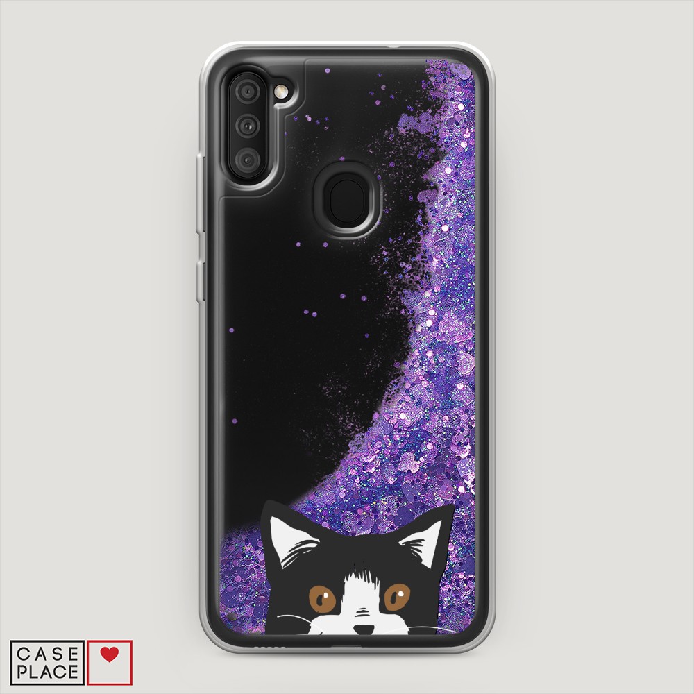 

Чехол Awog на Samsung Galaxy A11 / Самсунг A11 "Подглядывающий кот", Разноцветный, 2100192-1