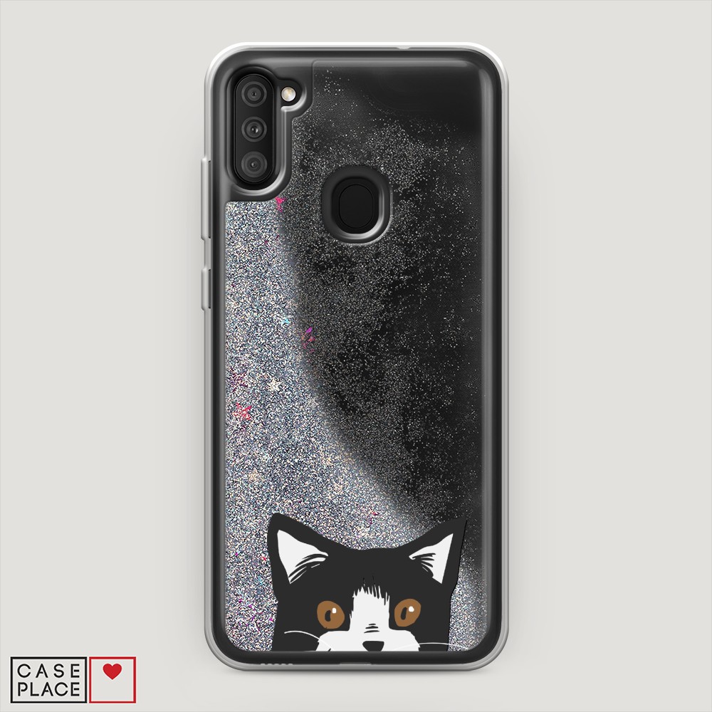 

Чехол Awog на Samsung Galaxy A11 / Самсунг A11 "Подглядывающий кот", Разноцветный, 2100191-1