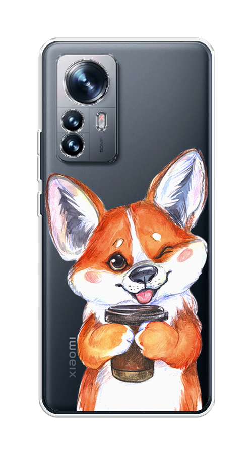 

Чехол на Xiaomi 12 "Корги с кофе", Оранжевый;белый, 312350-4