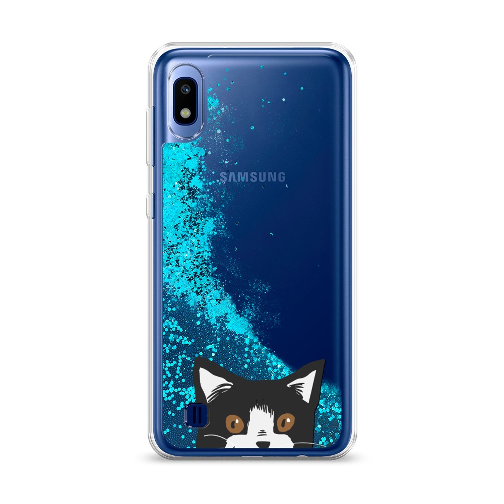 

Чехол Awog на Samsung Galaxy A10 "Подглядывающий кот", Разноцветный, 27993-1