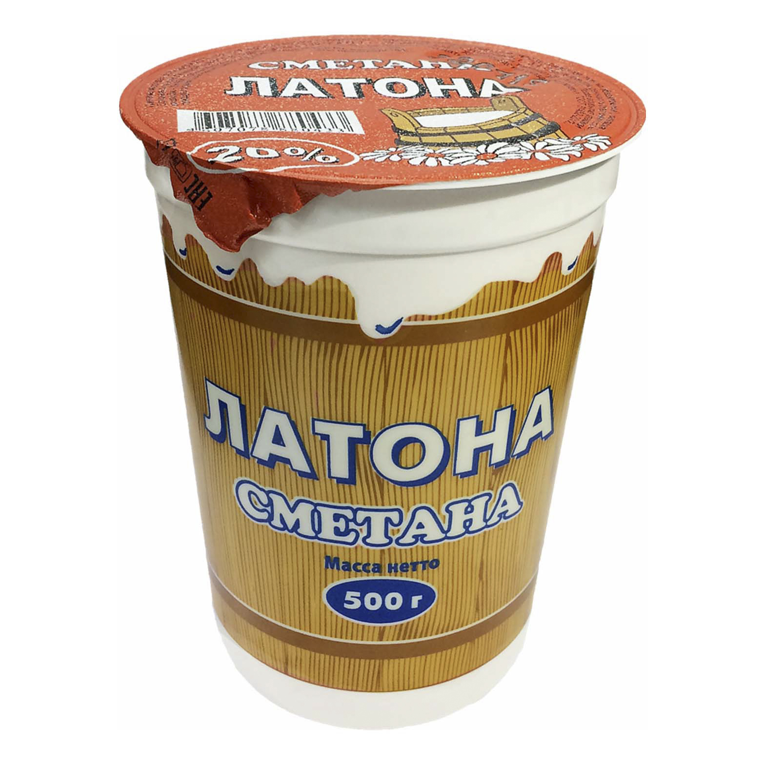 

Сметана Латона 20% бзмж 500 г