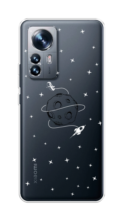 

Чехол на Xiaomi 12 "Полет вокруг луны", Белый;серый;черный, 312350-2