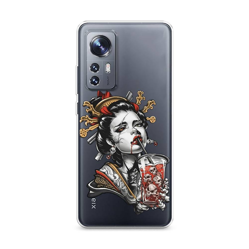 

Чехол на Xiaomi 12 "Опасная гейша", Красный;черный;серый, 312350-4