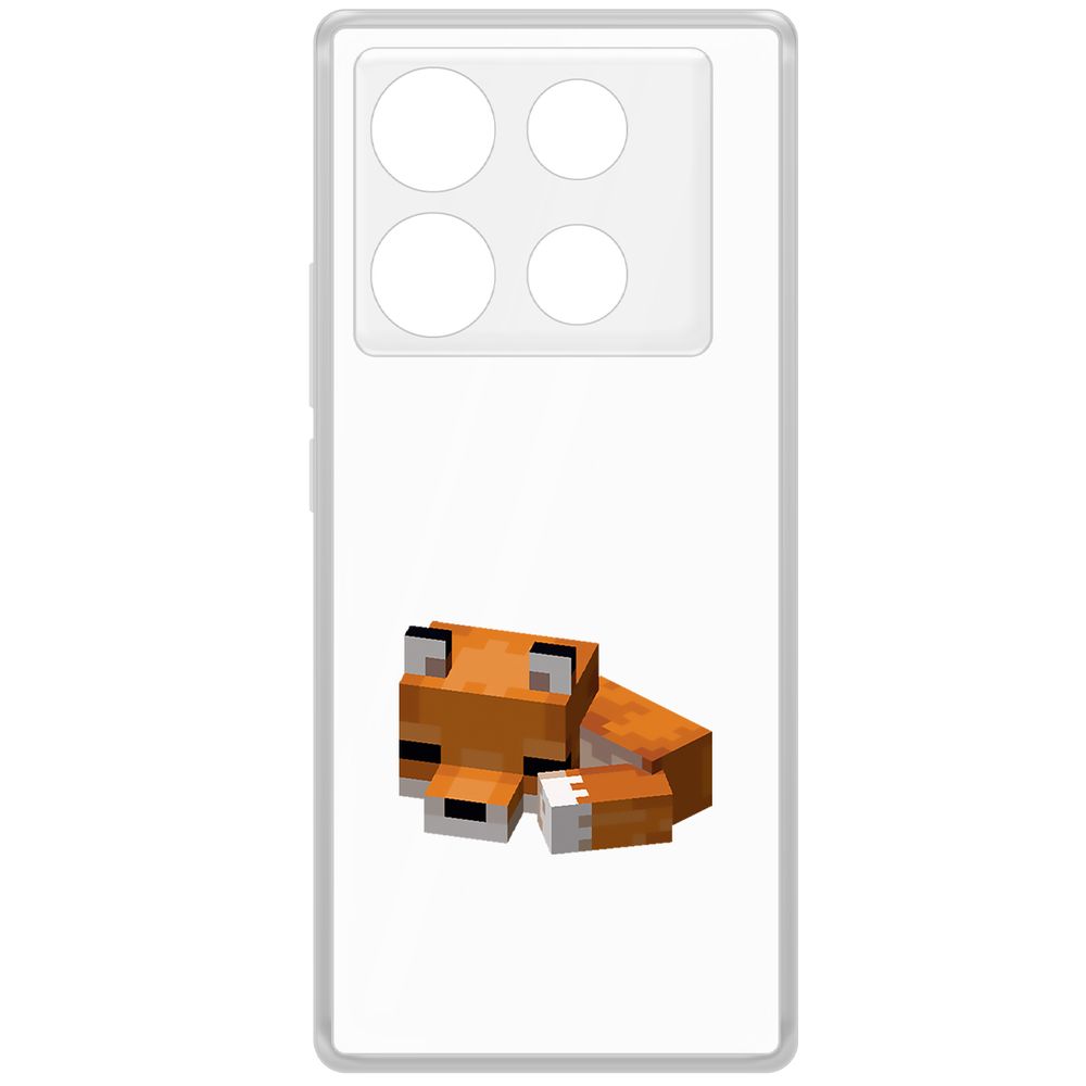 

Чехол-накладка Krutoff Clear Case Minecraft-Спящий Лисенок для INFINIX Note 40, Прозрачный