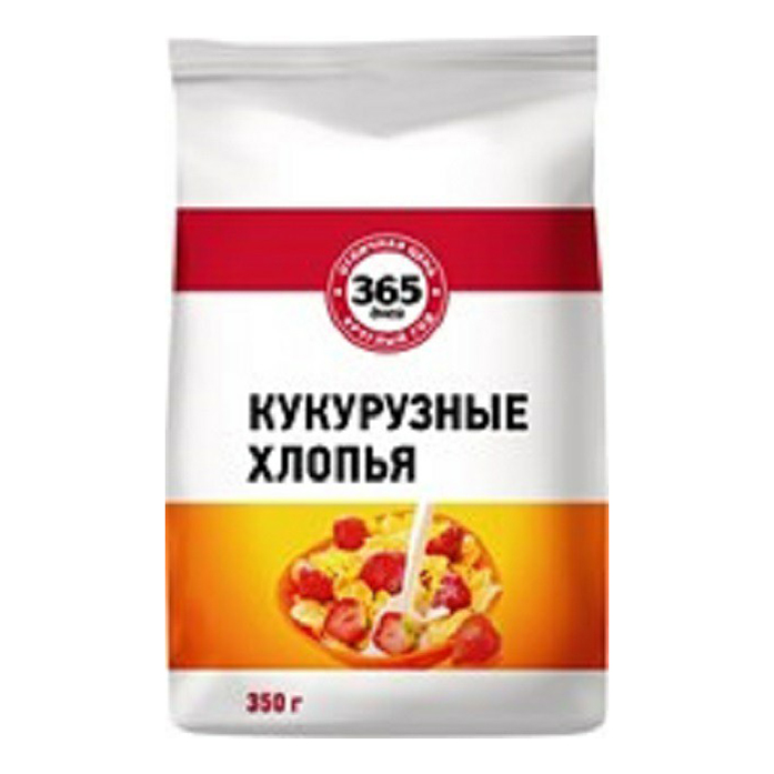 Хлопья 365 дней кукурузные 350 г