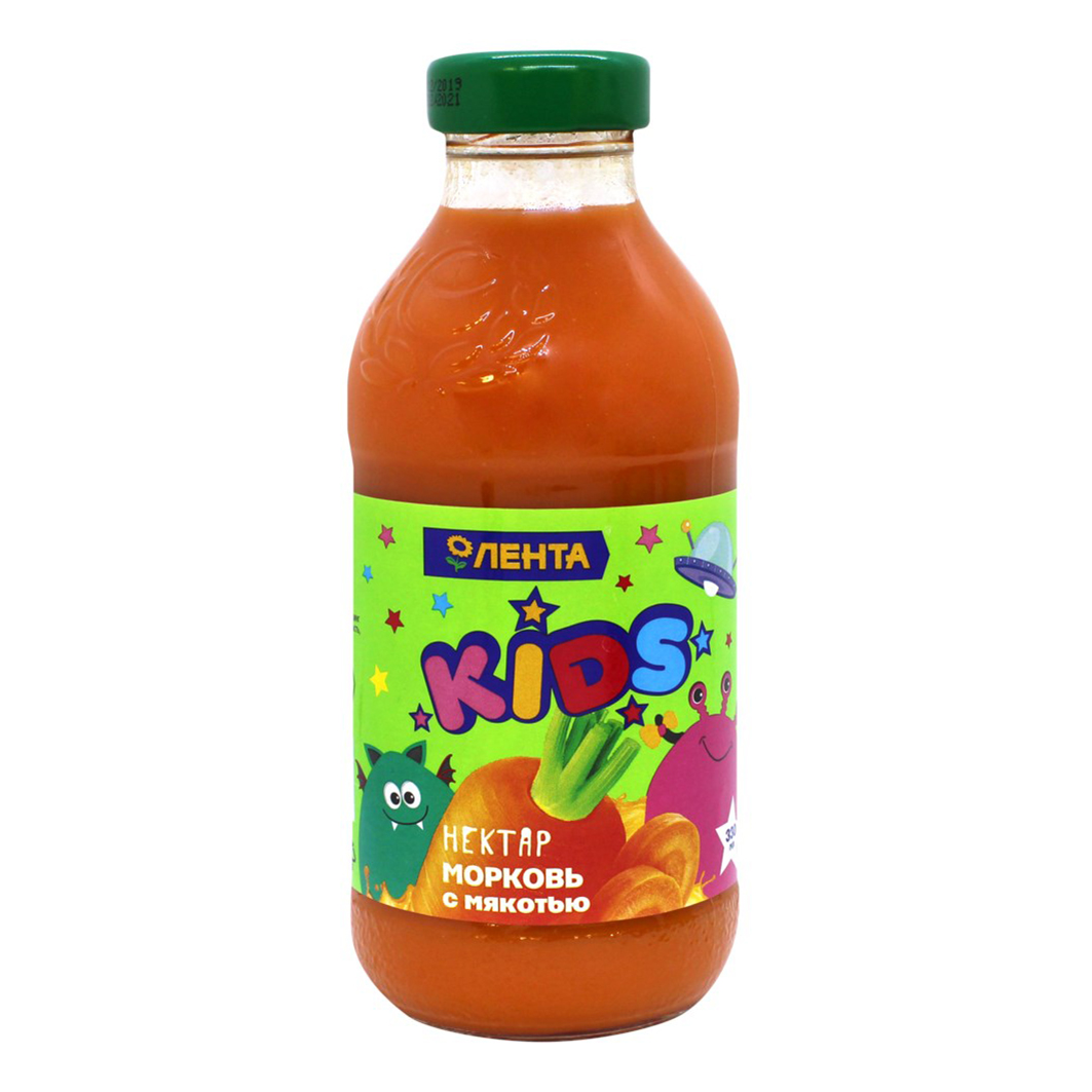 

Нектар Лента Kids Муми Тролли морковь с мякотью 330 мл