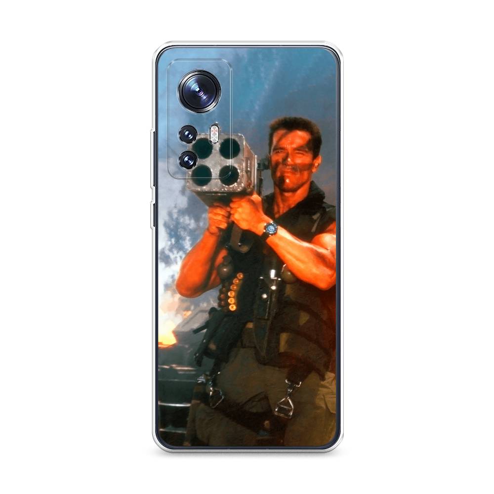 

Чехол на Xiaomi 12 "Арнольд Шварцнеггер с базукой", Голубой;коричневый, 312350-6
