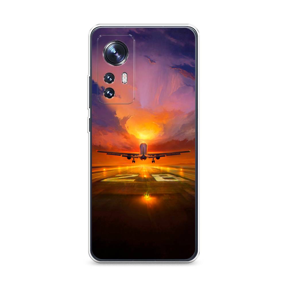 

Чехол на Xiaomi 12 "Самолет на посадке", Оранжевый;синий, 312350-6