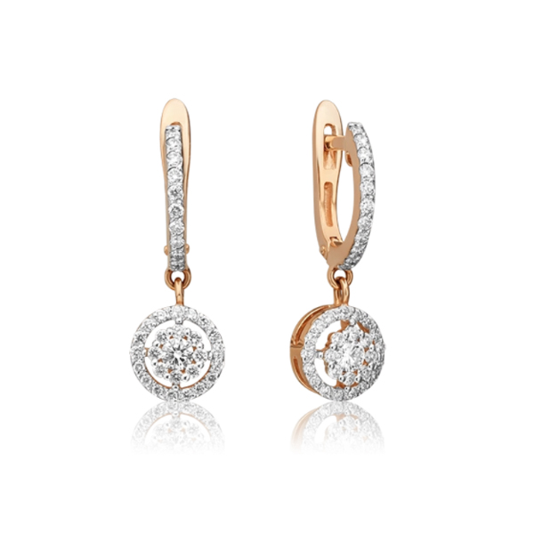 

Серьги из красного золота с бриллиантом PLATINA jewelry 02-0828-00-101-1110-30, 02-0828-00-101-1110-30