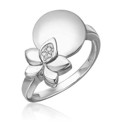 

Кольцо из золота р. 17,5 PLATINA jewelry 01-5610-00-101-1120, бриллиант, 01-5610-00-101-1120