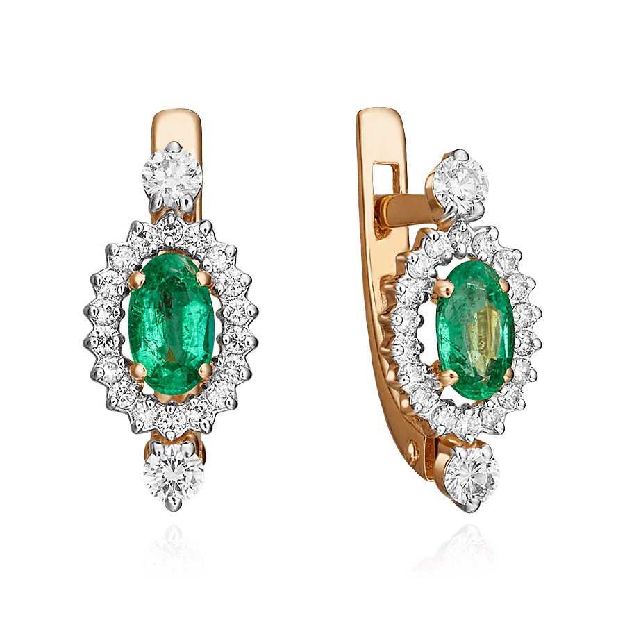 

Серьги из красного золота с бриллиантом PLATINA jewelry 02-0824-00-106-1110-30, 02-0824-00-106-1110-30