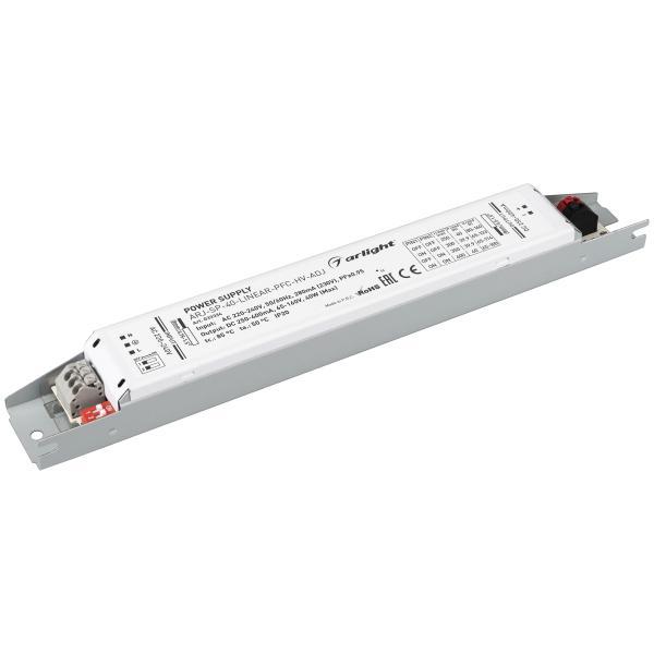 

Драйвер Arlight ARJ-SP-40-Linear-PFC-HV-ADJ 65-160V 40W IP20 0,25-0,4A 033334, Белый, ARJ-SP-LINEAR-PFC-HV