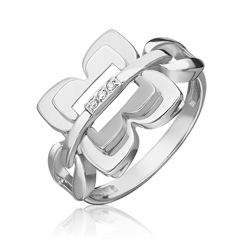 

Кольцо из золота р. 17 PLATINA jewelry 01-5607-00-101-1120, бриллиант, 01-5607-00-101-1120