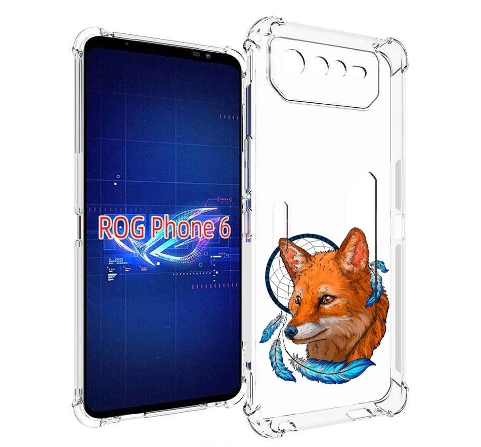 

Чехол MyPads лиса и ловец снов для Asus ROG Phone 6, Прозрачный, Tocco