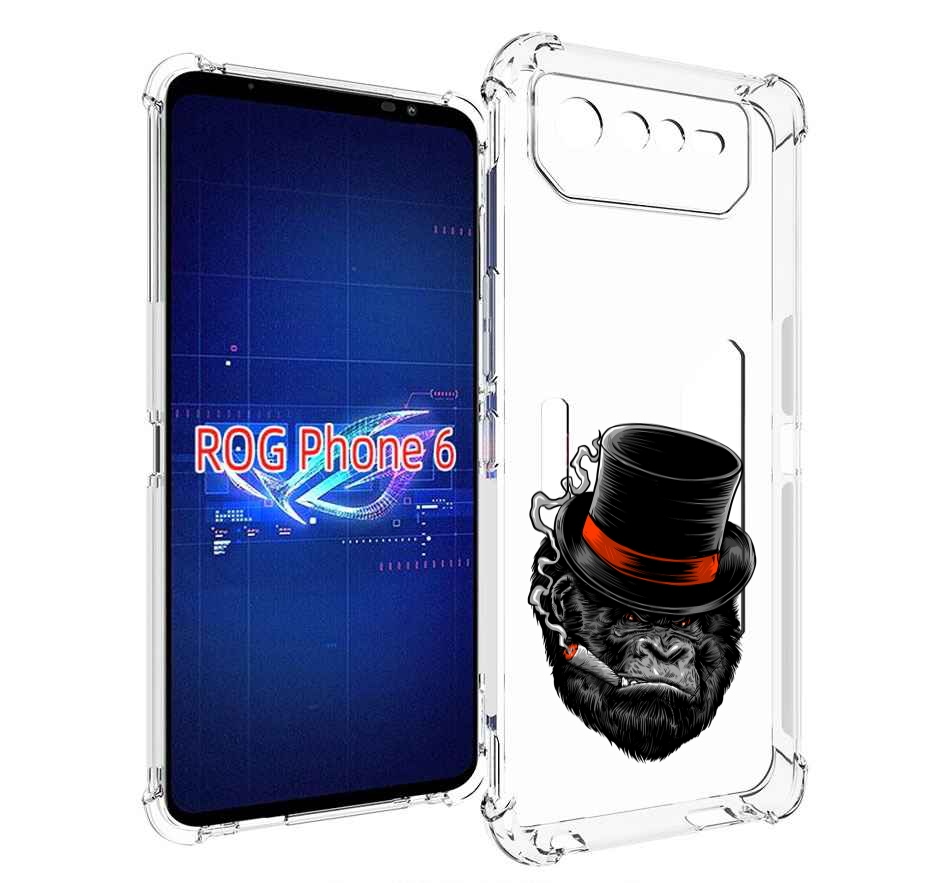 

Чехол MyPads дизайнерская горилла для Asus ROG Phone 6, Прозрачный, Tocco