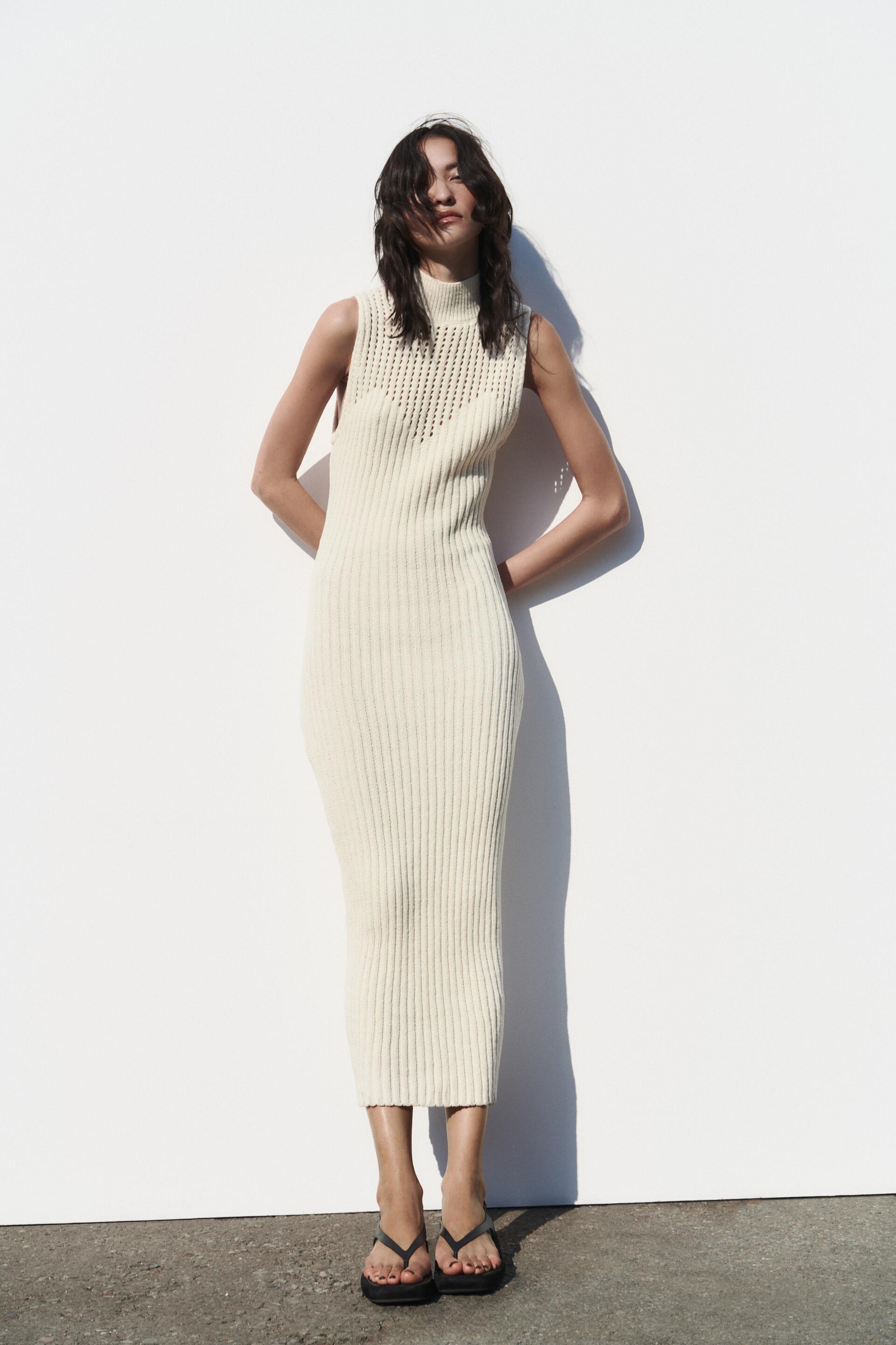 

Платье женское ZARA 07901346 белое S (доставка из-за рубежа), Белый, 07901346