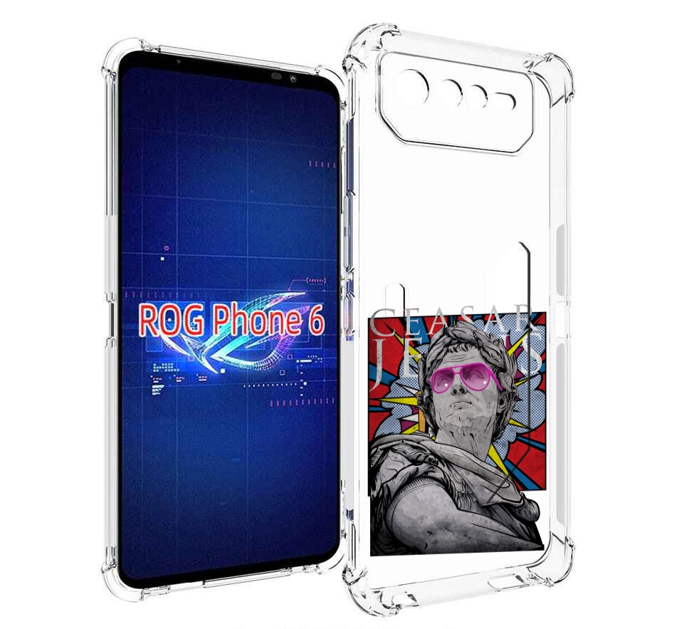 

Чехол MyPads крутая статуя свободы для Asus ROG Phone 6, Прозрачный, Tocco