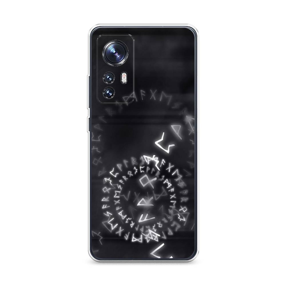 

Чехол на Xiaomi 12 "Руны", Серый;черный, 312350-3