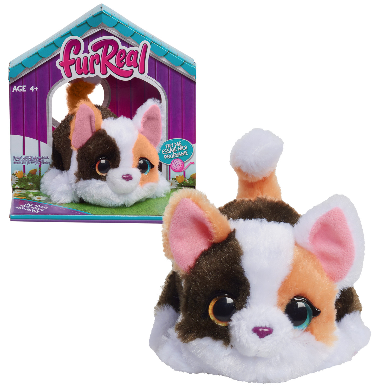 Интерактивная игрушка Furreal Friends Мини-кошка 11 см кошка с одним хвостом