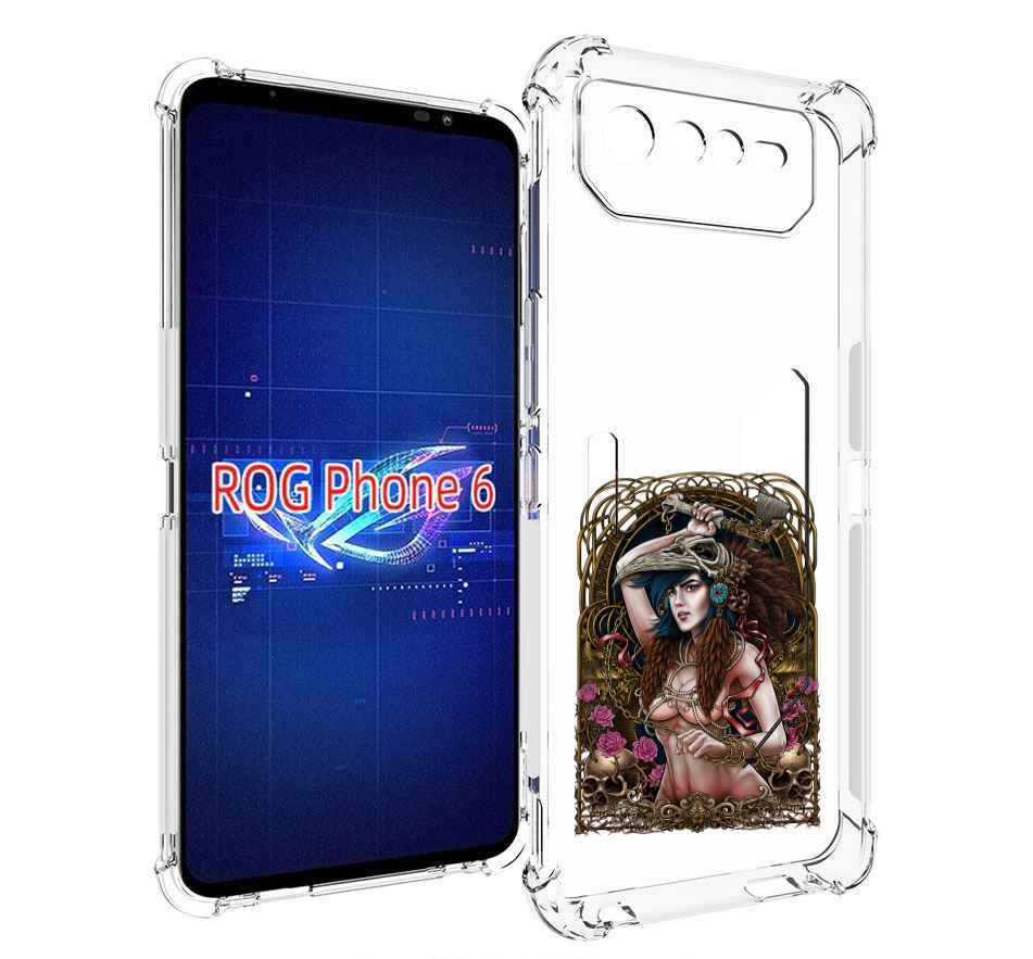 

Чехол MyPads красивая девушка рисунок для Asus ROG Phone 6, Прозрачный, Tocco