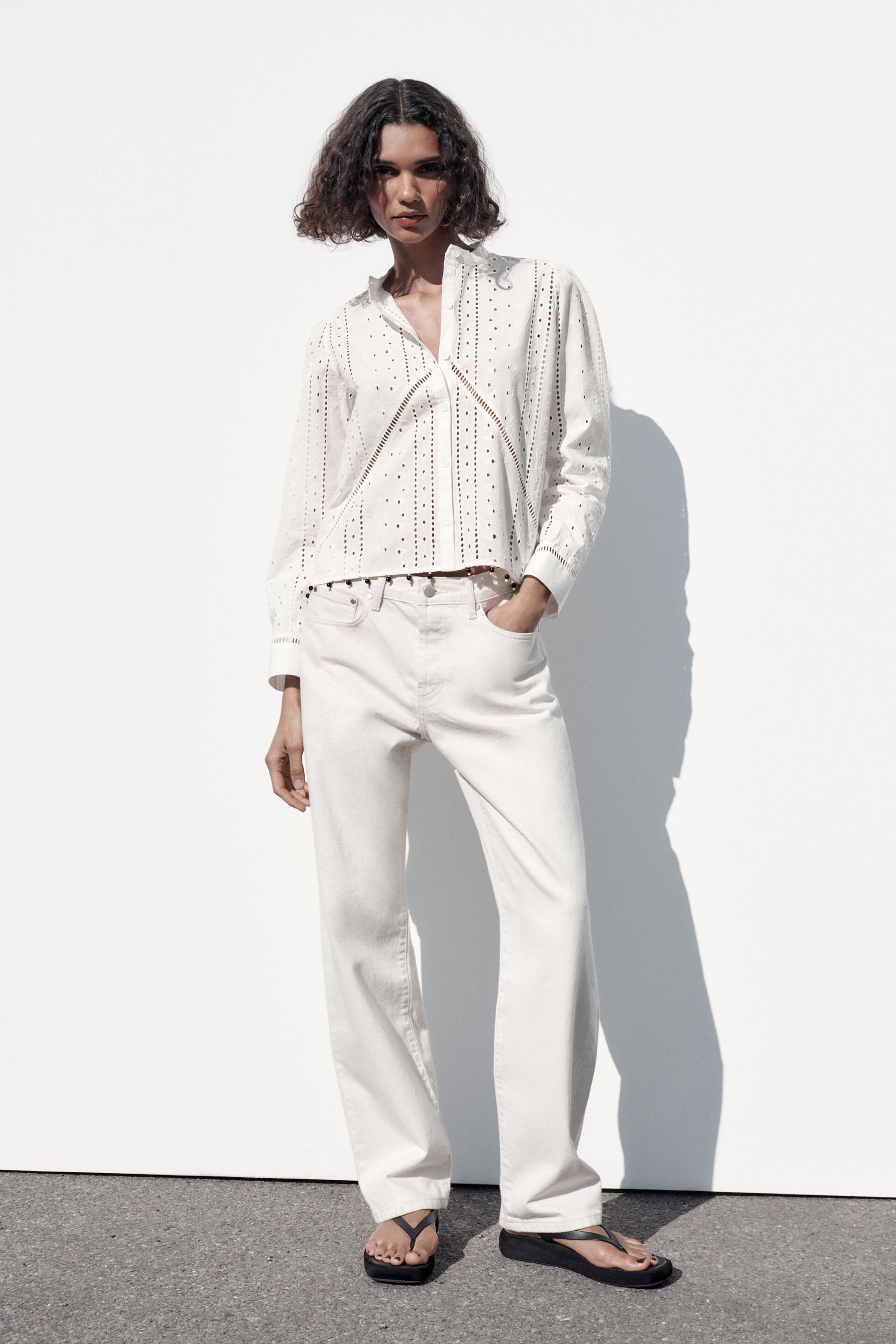 

Блуза женская ZARA 07521041 белая XS (доставка из-за рубежа), Белый, 07521041