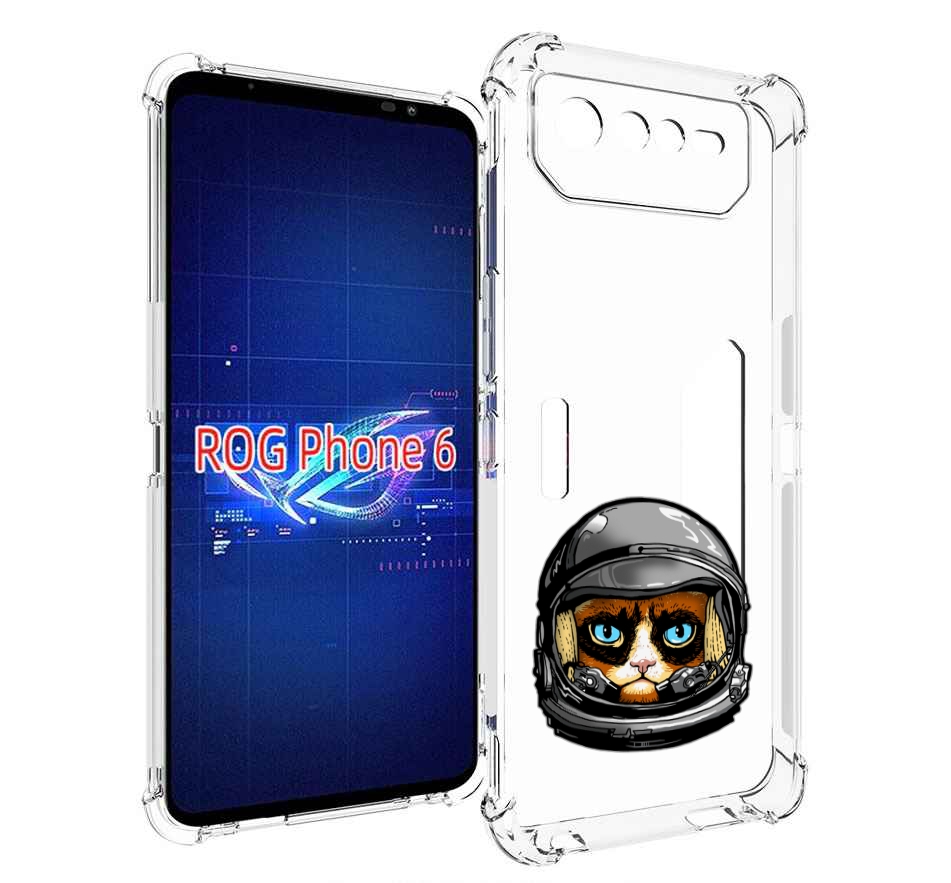 

Чехол MyPads кот космонавт для Asus ROG Phone 6, Прозрачный, Tocco