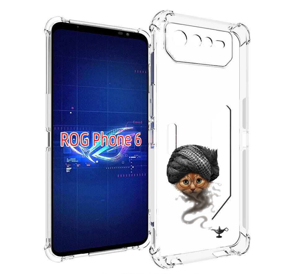 

Чехол MyPads кот джин для Asus ROG Phone 6, Прозрачный, Tocco
