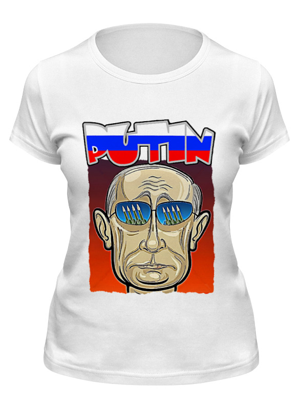 

Футболка женская Printio Putin белая 2XL, Белый, Putin