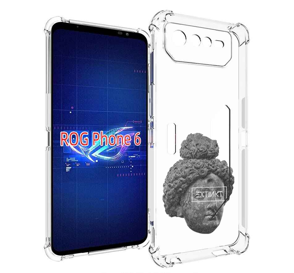 

Чехол MyPads каменное лицо девушки для Asus ROG Phone 6, Прозрачный, Tocco