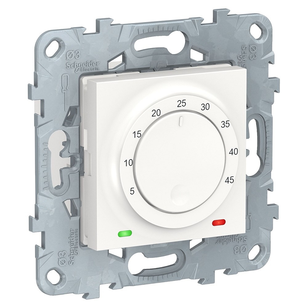 Schneider-electric NU550318 UNICA NEW ТЕРМОСТАТ теплого пола, 10А, выносной термодатчик, Б